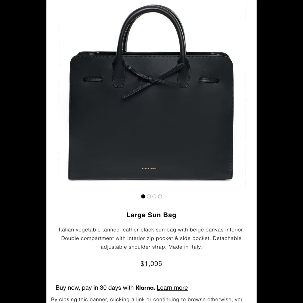 Mansur Gavriel large black bag